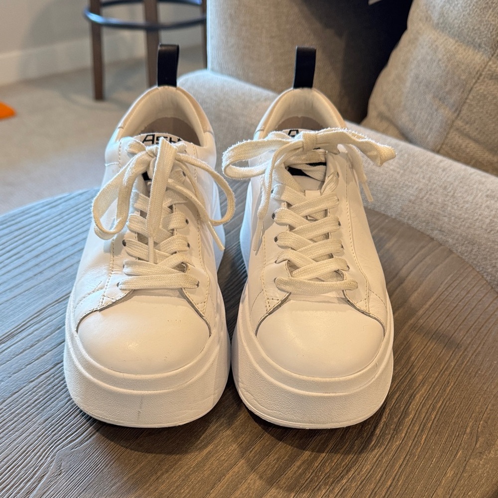 Ash White Women's Lace-Up Sneakers